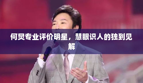 何炅专业评价明星，慧眼识人的独到见解