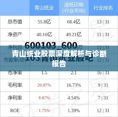 青山纸业股票深度解析与诊断报告