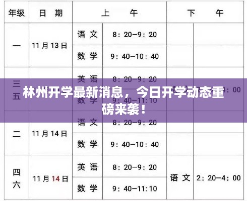 林州开学最新消息，今日开学动态重磅来袭！