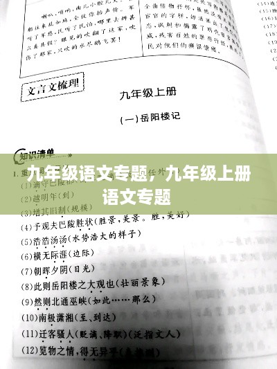 九年级语文专题，九年级上册语文专题 