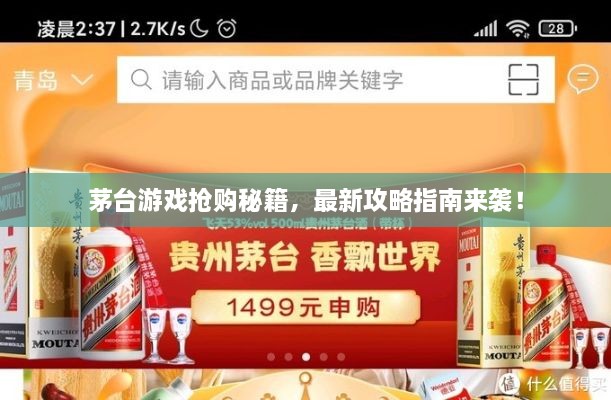 茅台游戏抢购秘籍，最新攻略指南来袭！