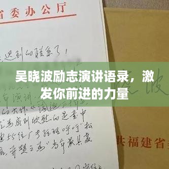 吴晓波励志演讲语录，激发你前进的力量